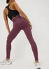 Burgundy Wrap Waist Leggings - Size 22 Image 2