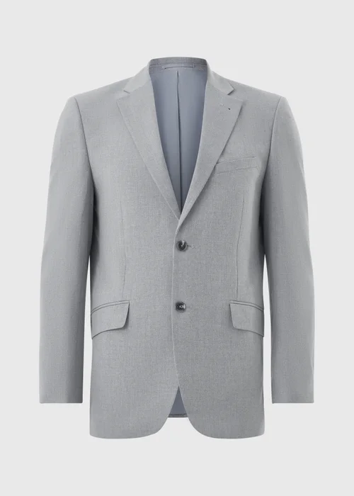 Taylor & Wright Ashford Grey Birdseye Regular Fit Suit Jacket - 38 Chest Short Image 4