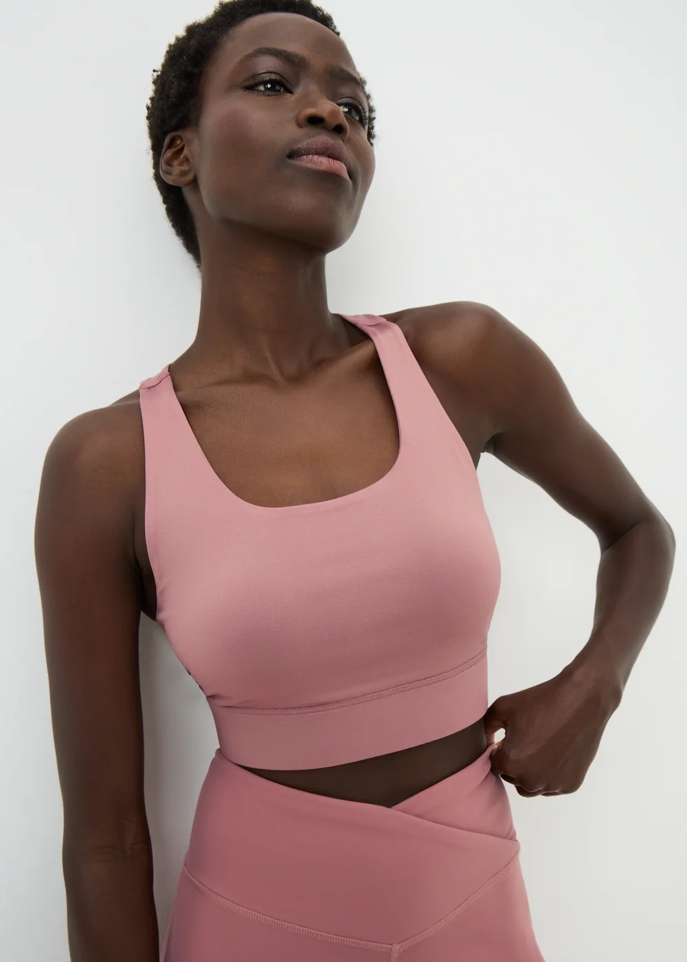 Souluxe Rose Sports Crop Top - S Image 1