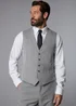Taylor & Wright Ashford Grey Birdseye Suit Waistcoat - Extra small Image 1