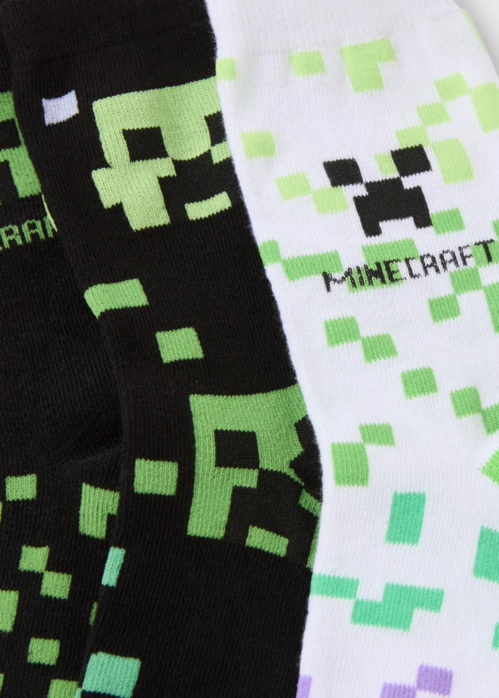 Minecraft 3 Pack Boys Multicolour Socks - Sizes 9-12 Image 2
