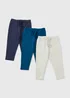 3 Pack Boys Navy Leggings (1-7yrs) - Age 2 - 3 Years Image 1