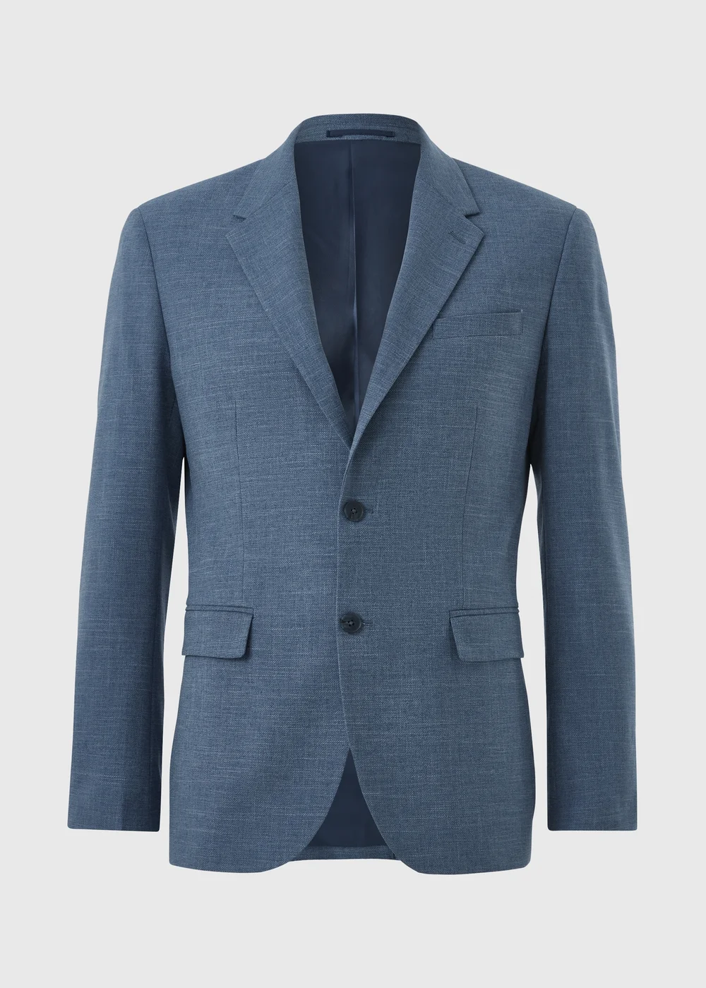 Taylor & Wright Blue Hawthorne Textured Slim Fit Suit Jacket - 46 Chest Regular Image 5