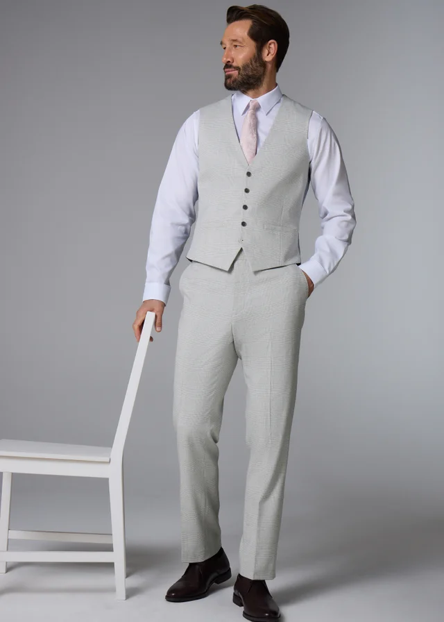 Taylor & Wright Elwood Grey Check Waistcoat