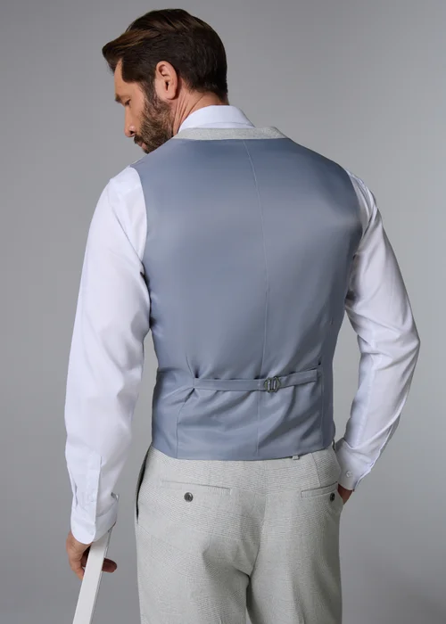 Taylor & Wright Elwood Grey Check Waistcoat - Extra small Image 4