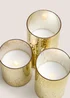 3 Pack Gold LED Candles Image 2