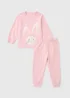 Girls Pink Easter Bunny Applique Long Pyjama Set (1-7yrs) - 1 to 1 half years Image 1