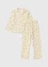 Girls Cream Mandela Pyjama Set (7-13yrs) - Age 7 Years Image 1