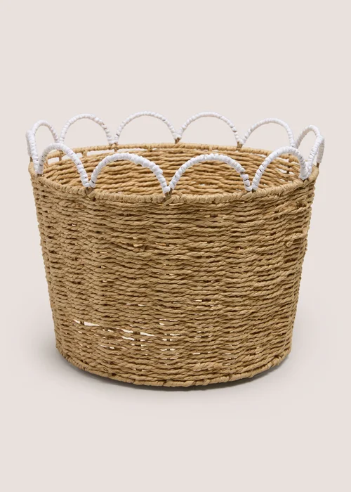 Woven Scalloped Edge Planter Image 1
