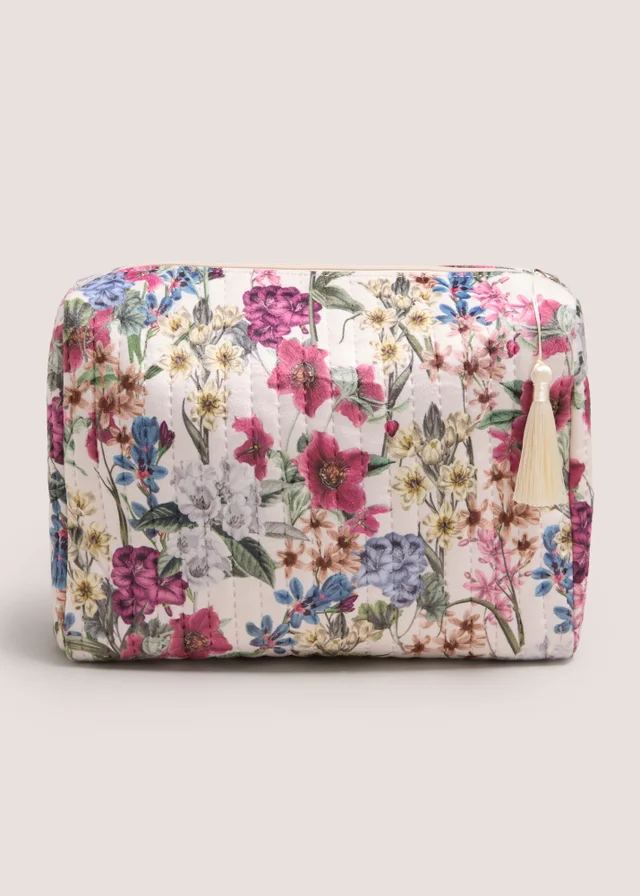 Floral Large Makeup Bag