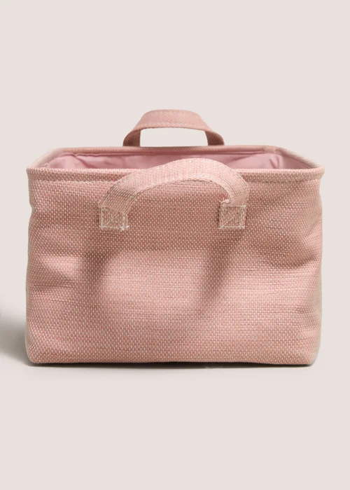 Pink Soft Storage Basket Image 1