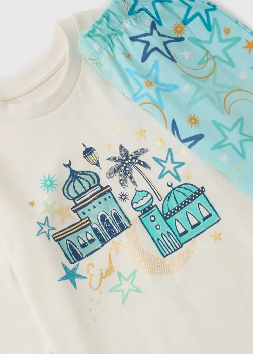 Boys Blue Eid Pyjama Sets (1-13yrs) - 1 to 1 half years Image 2