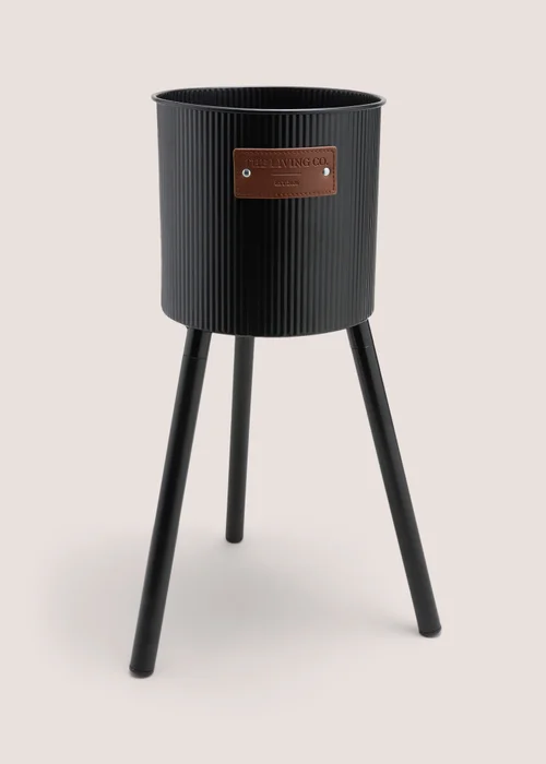 The Living Co Black Planter Image 1