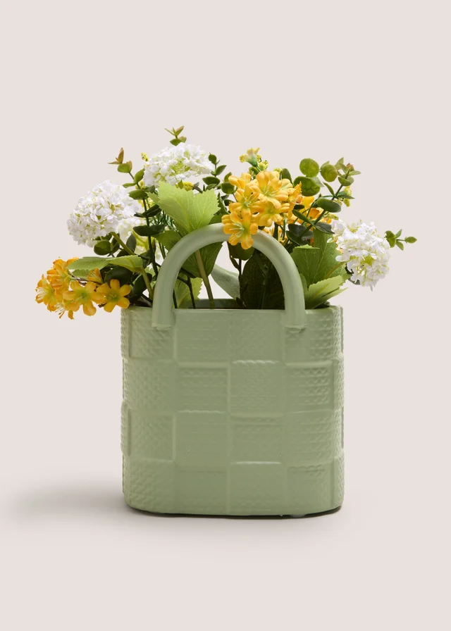 Flowers In Handbag Vase