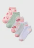 5 Pack Multicoloured Floral Socks - One Size Image 1