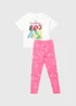 Disney Princess Girls White Pyjama Set (3-9yrs) - Age 3 Years Image 1