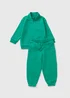 Boys Green Funnel Neck Sweatshirt & Jogging Bottom Set (1-7yrs) - 1 to 1 half years Image 1