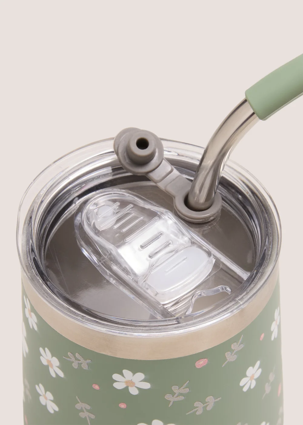 Green Flower Wine Tumbler Image 2