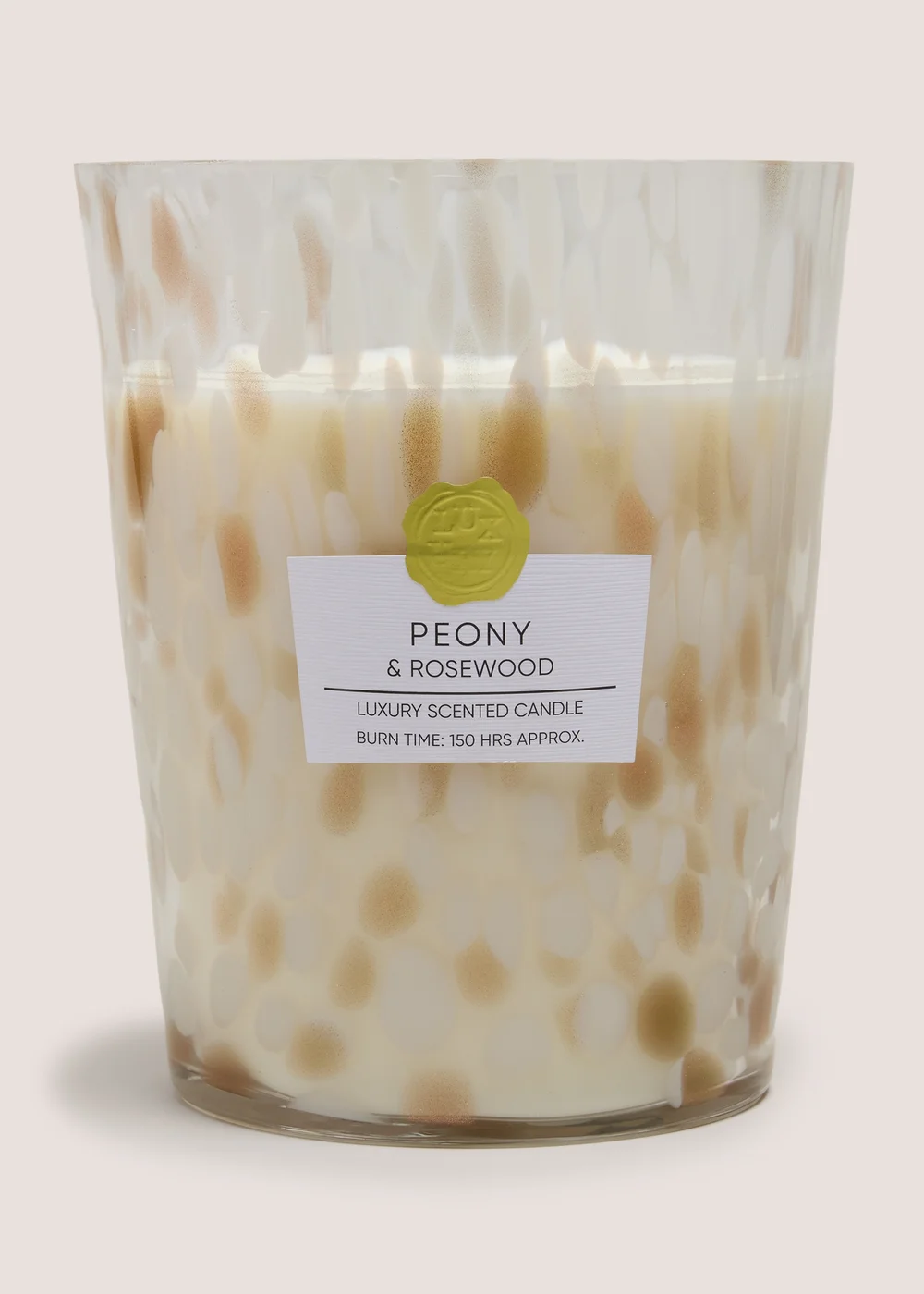 Cream Peony & Rosewood Confetti Large Candle Image 1