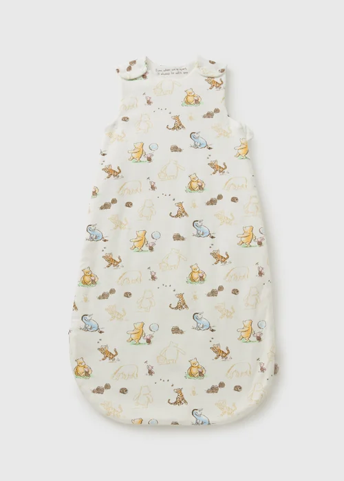 Baby Cream Winnie The Pooh Sleepbag (Newborn-23mths) - Age 0 - 6 Months Image 1