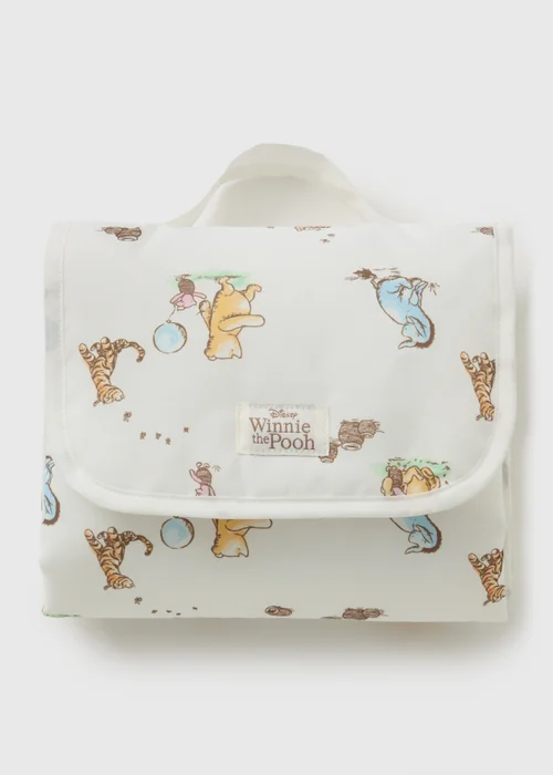 Baby Cream Winnie The Pooh Change Mat - One Size Image 1
