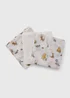Disney 3 Pack Winnie The Pooh Baby Cream Muslin Cloths - One Size Image 2