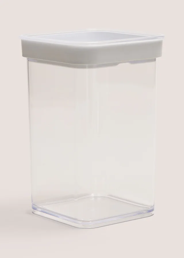Clear Lid Stackable Storage Jar
