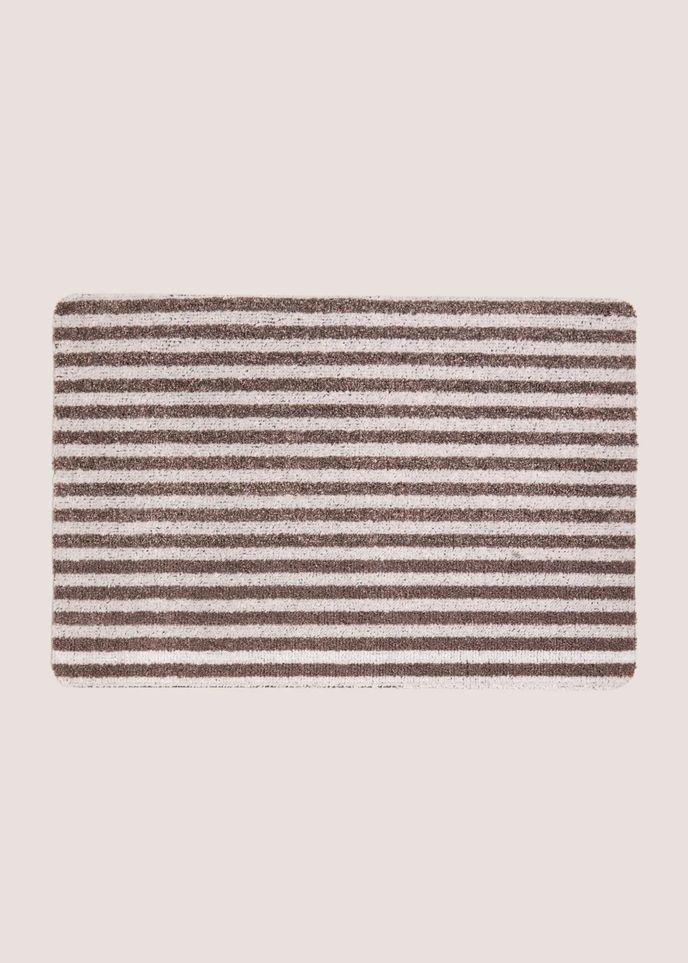 Brown Stripe Door Mat Image 1