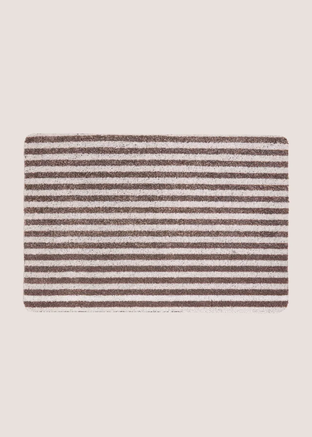 Brown Stripe Door Mat