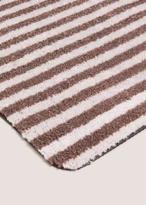 Brown Stripe Door Mat Image 2