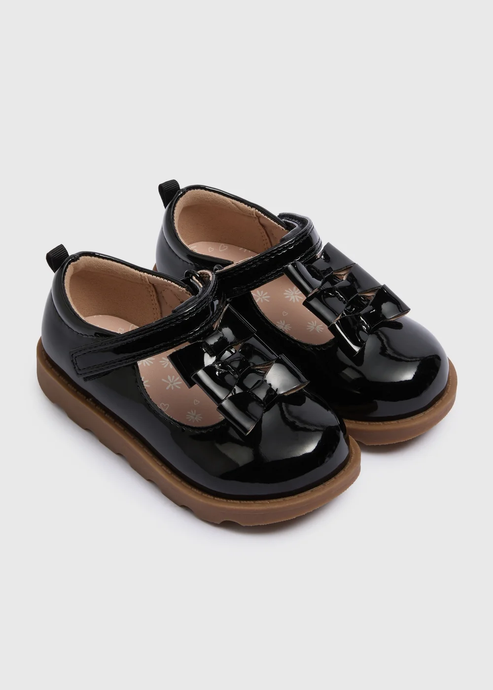 Girls Black T Bar Shoes (Younger 4-12) - Size 4 Infants Image 1