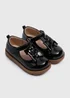 Girls Black T Bar Shoes (Younger 4-12) - Size 4 Infants Image 1