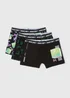 3 Pack Minecraft Boys Multicoloured Boxers (4-13yrs) - Age 4 - 5 Years Image 1