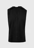Black Sleeveless Clipper Shirt - Size 8 Image 1