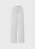 White Full Length Clipper Trousers - Size 8 Image 4