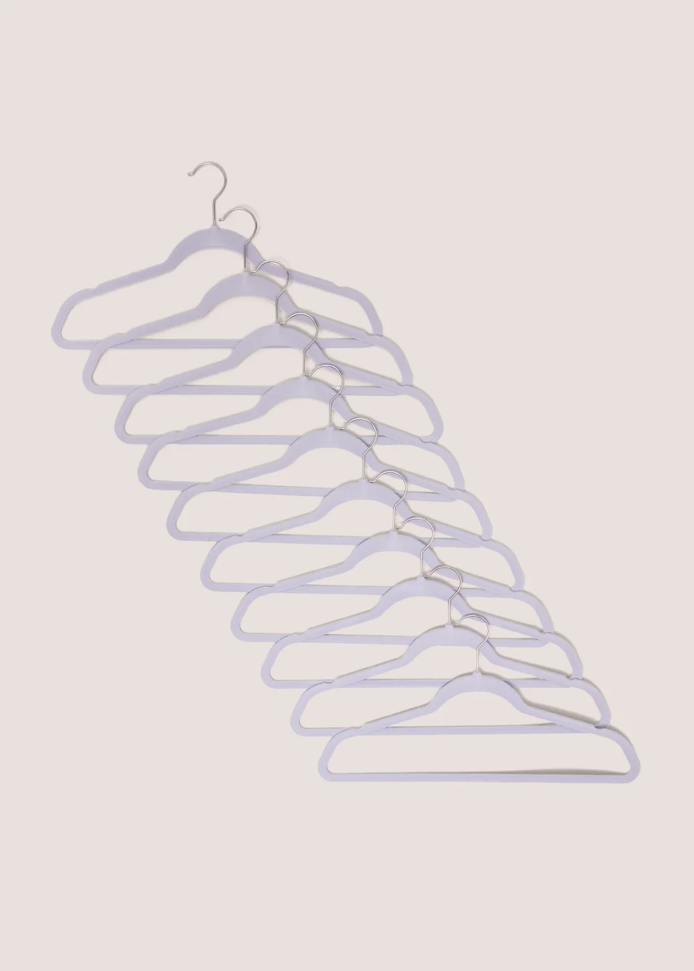 30 Pack Blue Flocked Hangers Image 1