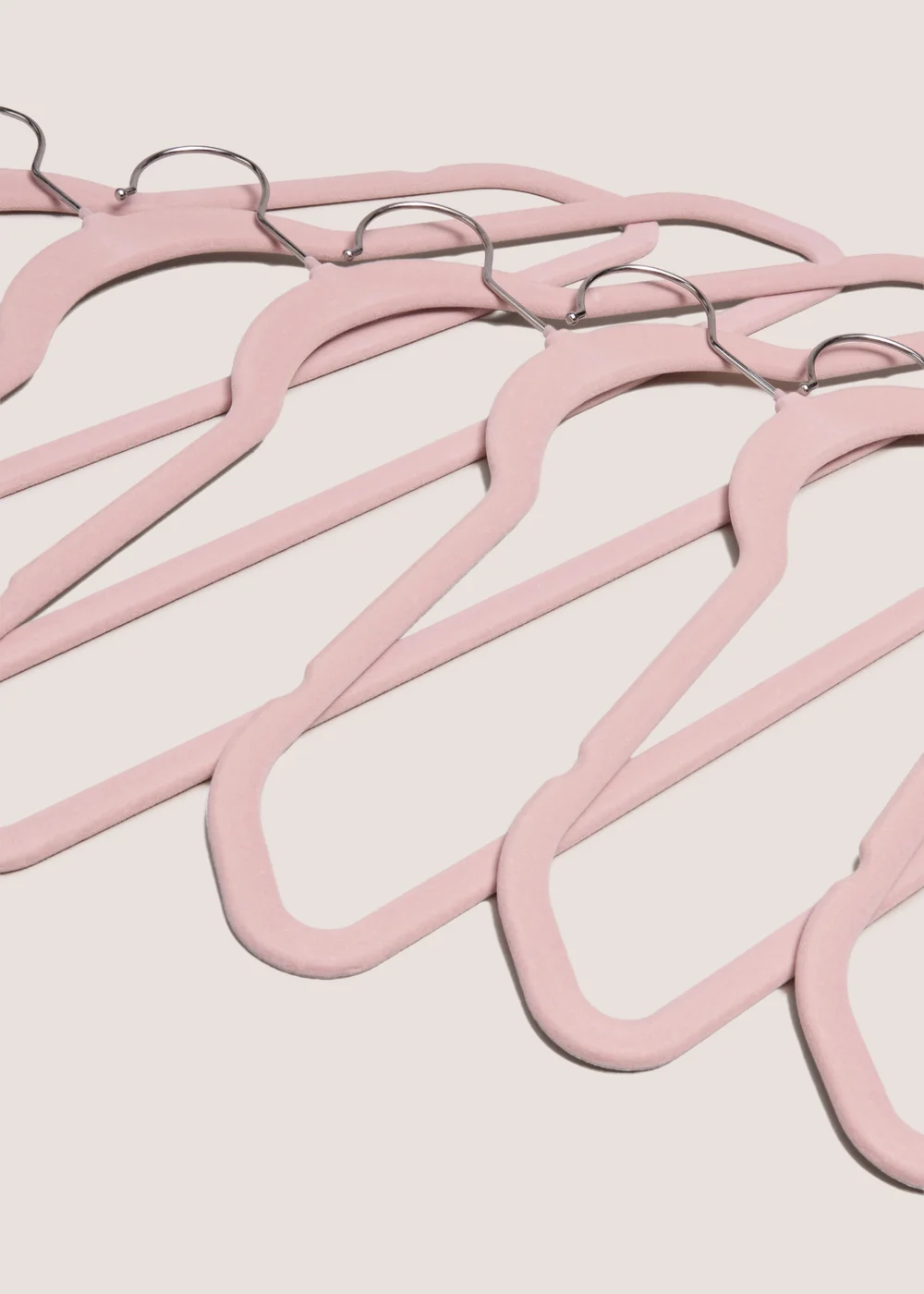 30 Pack Pink Flocked Hangers Image 2