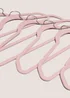 30 Pack Pink Flocked Hangers Image 2