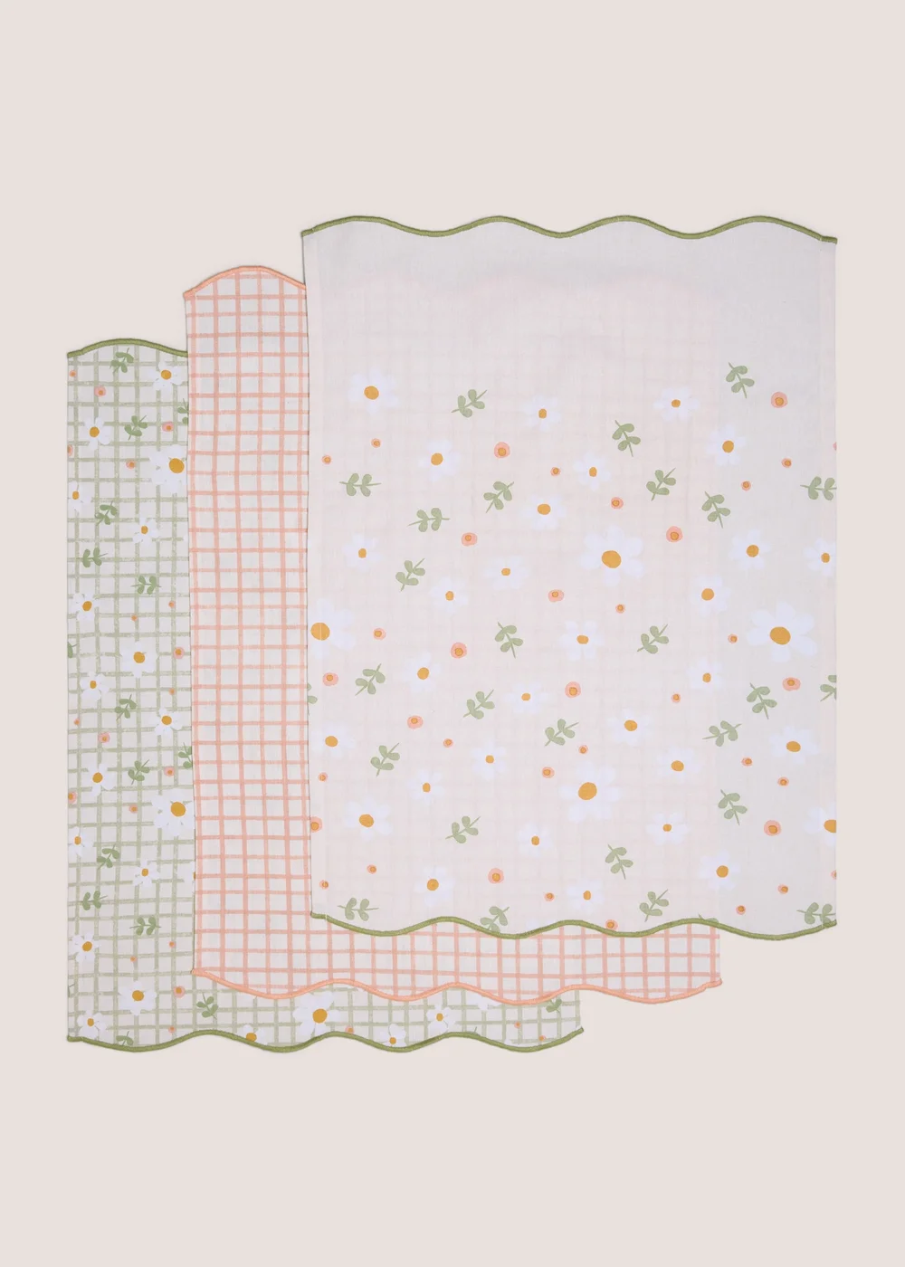 3 Pack Multicolour Spring Tea Towels Image 1