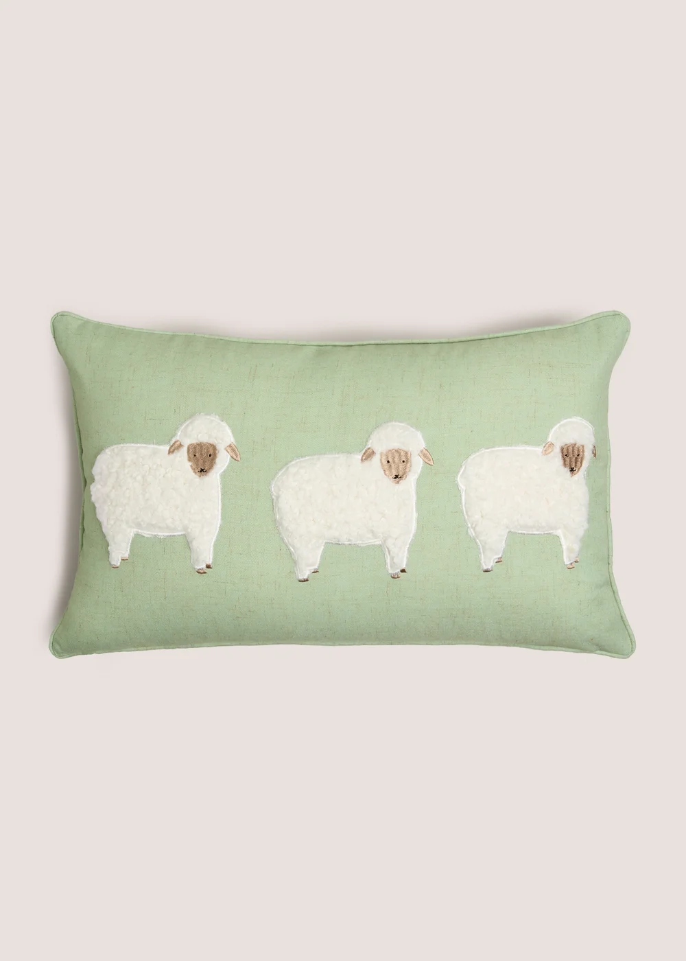 Green Sheep Tufted Cushion Image 1