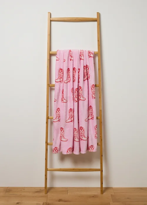 Pink Cowboy Throw Image 1