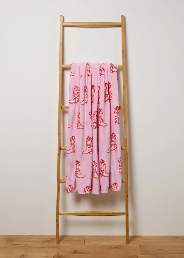 Pink Cowboy Throw