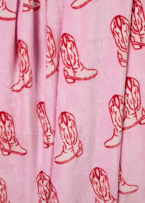 Pink Cowboy Throw Image 2