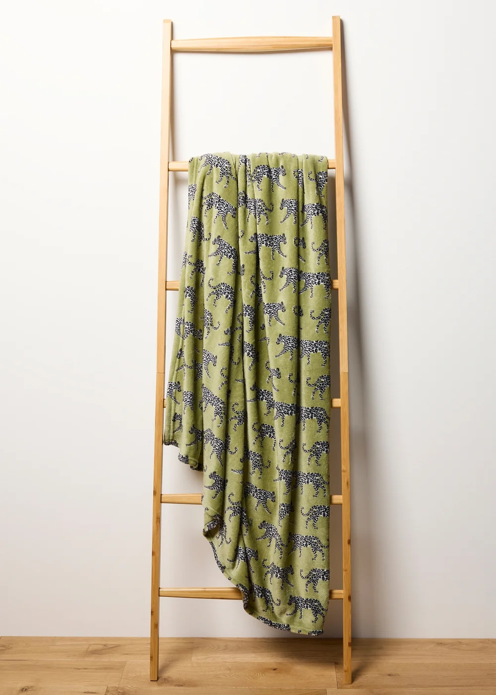 Green Walking Leapord Throw Image 1