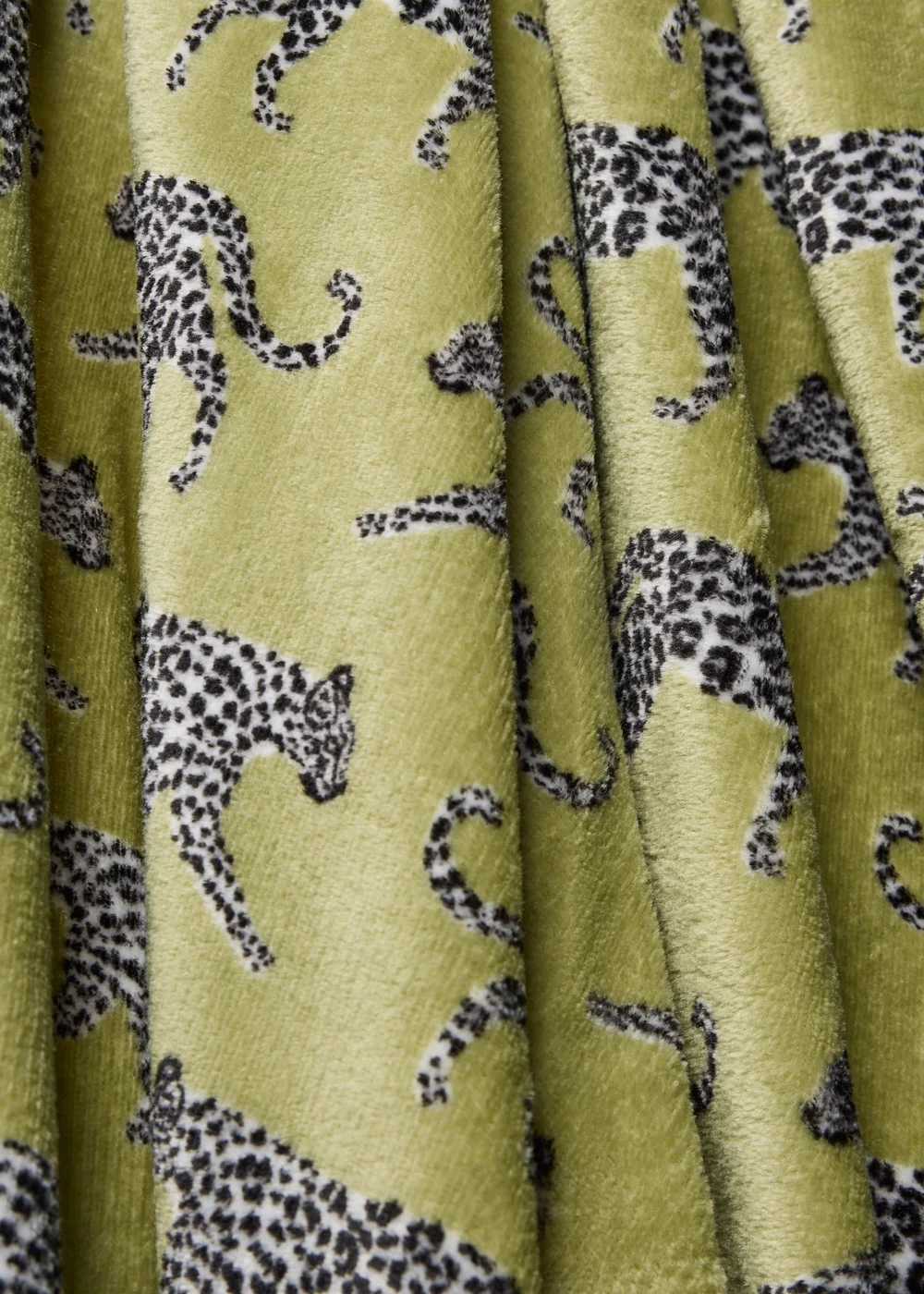 Green Walking Leapord Throw Image 2