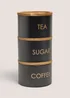 Black Stackable Canisters Image 1