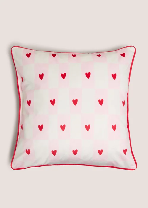 Pink Cherry Tuft Embroidered Cushion Image 2