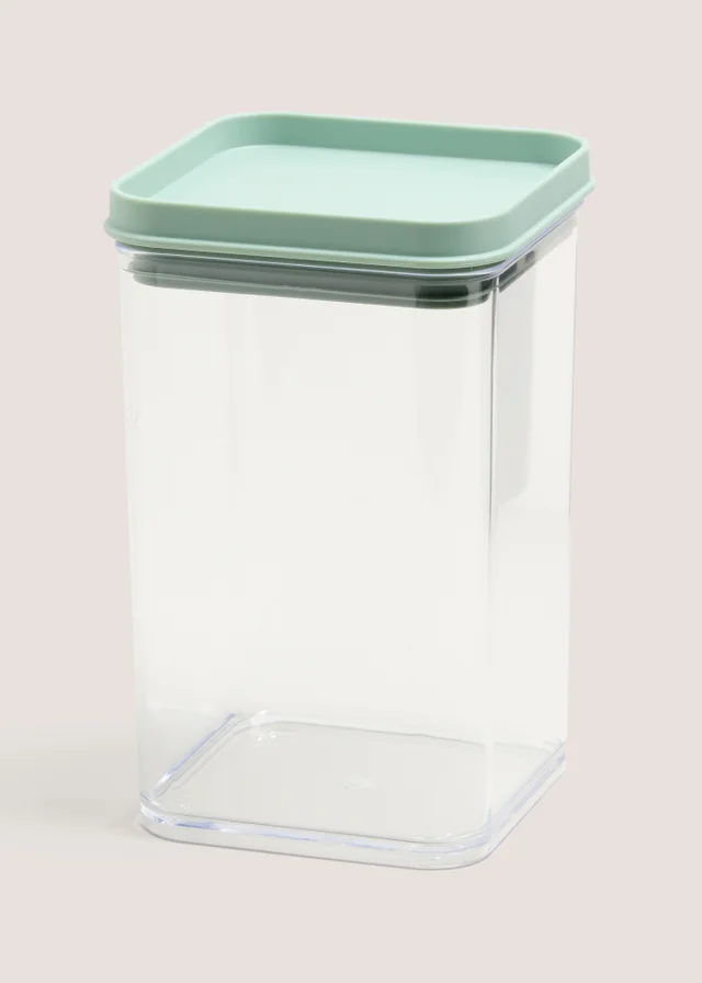 Green Stackable Small Storage Jar