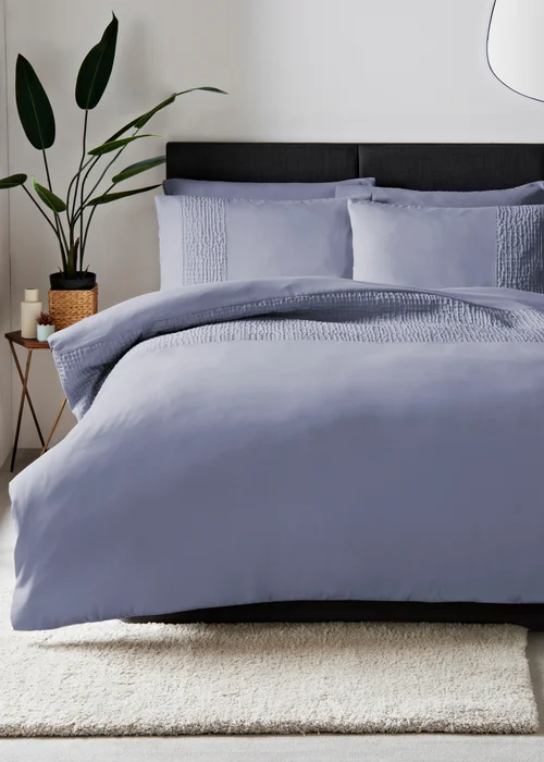 Blue Geo Pinsonic Duvet Set - Single Image 1