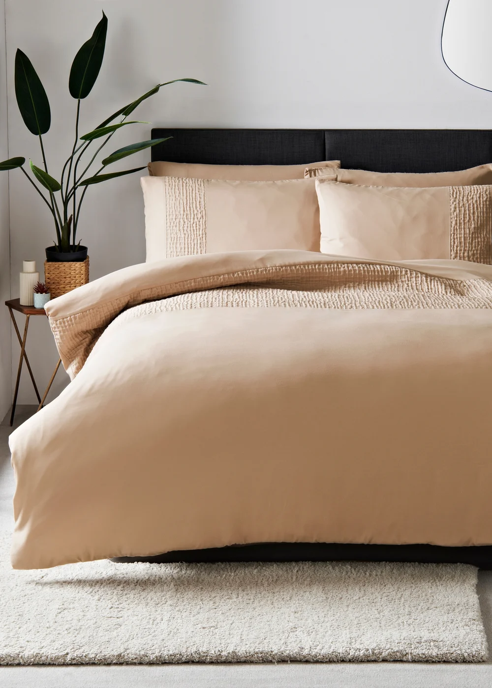 Beige Geo Pinsonic Duvet Set - Single Image 1